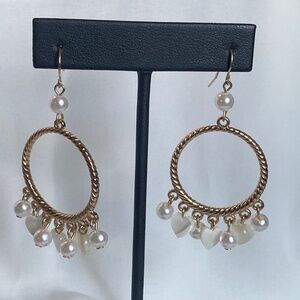 Pearl dangle earrings